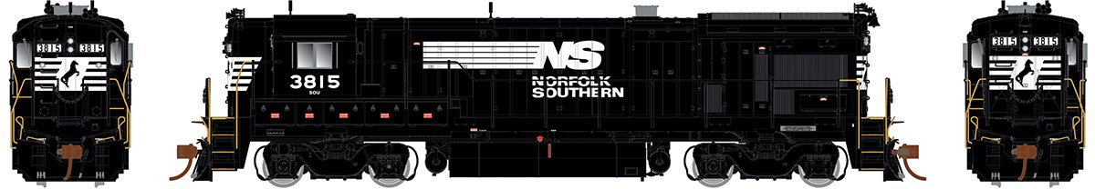 Rapido Trains 18029 HO Norfolk Southern GE B36-7 Diesel Locomotive w/ DC #3815