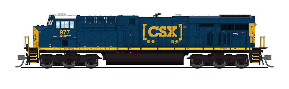 Broadway Limited 3896 N CSX GE ES44AC Diesel Locomotive Sound/DCC #977