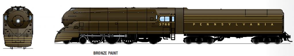 Broadway Limited 4435 HO PRR Streamlined K4 Steam Locomotive Sound/DC/DCC