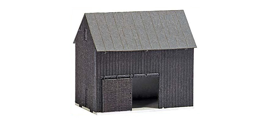 Busch 8201 N Scale Wooden Barn Building Kit