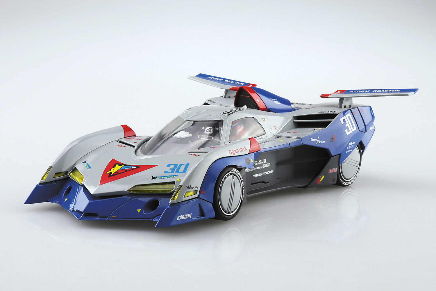 Aoshima Models 056066 1:24 Asurada G.S.X Aero Mode Racing Car Plastic Model  Kit