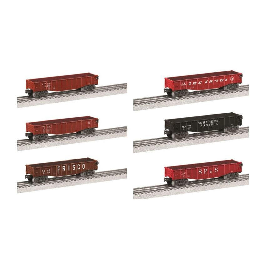 Lionel 6-84460 O Western Assorted Gondola (Set of 6)