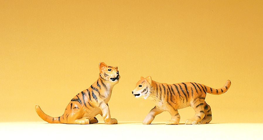 Preiser 47513 G Animals - Tiger Cubs Figures (Set of 2)