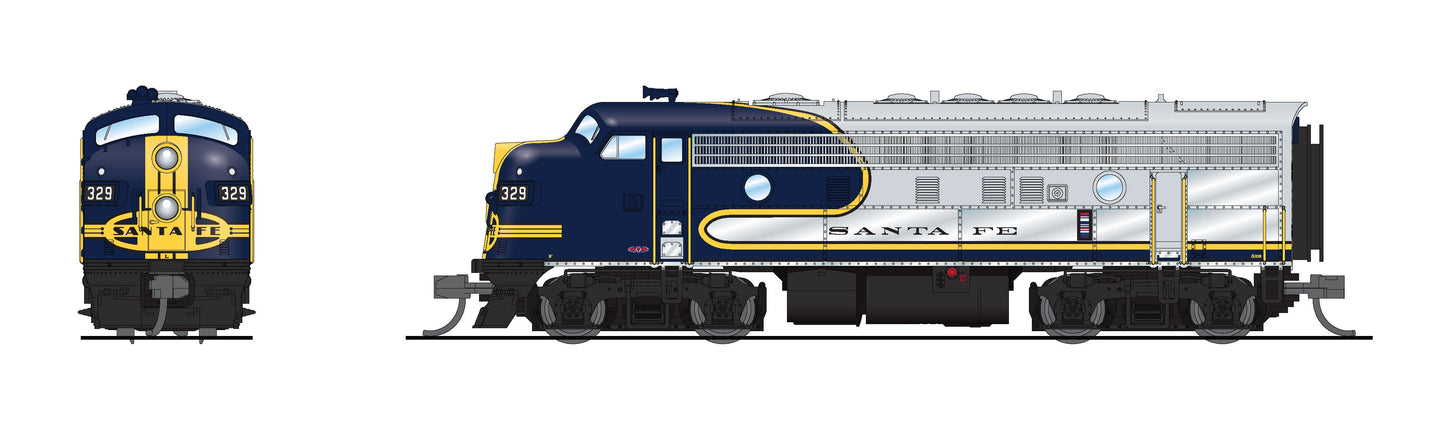 Broadway Limited 9072 N ATSF EMD F3A Diesel Locomotive No-Sound/DCC-Ready #335