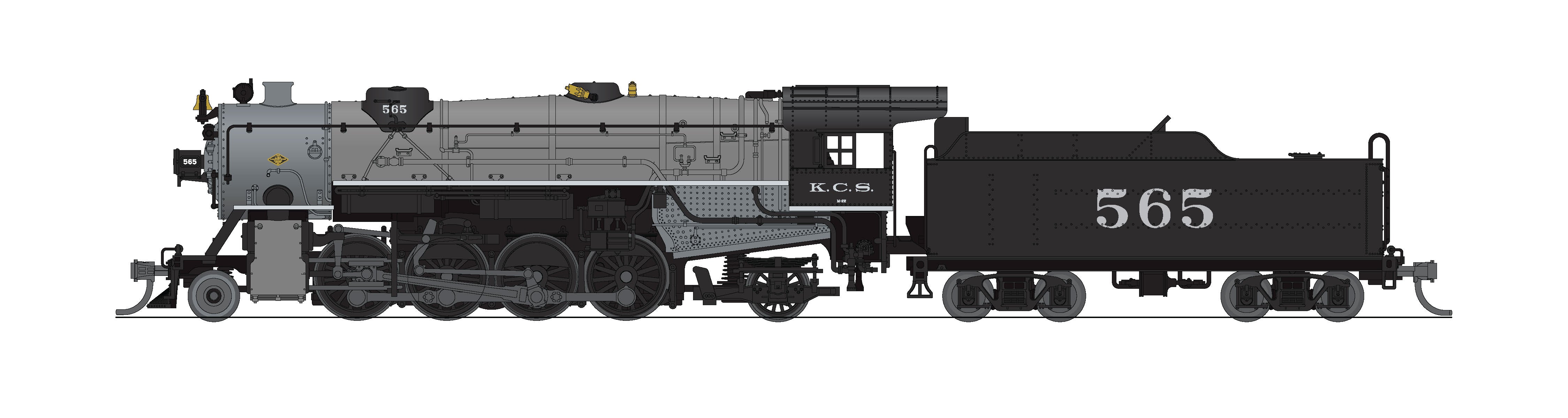 Broadway Limited 7834 N KCS USRA Heavy Mikado Steam Loco - Sound/DC/DCC #562