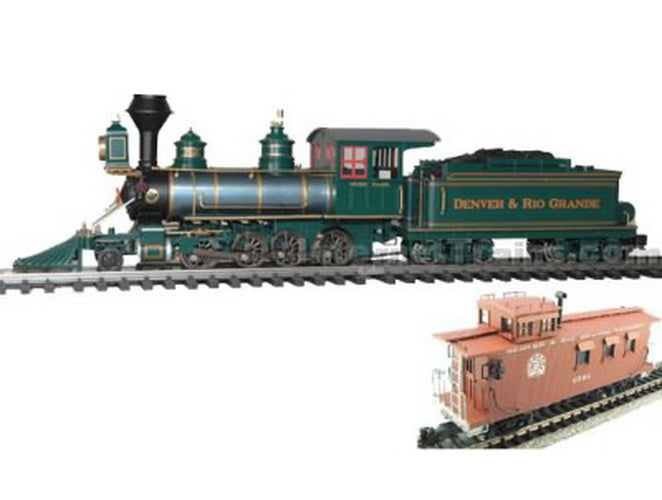 Aristo-Craft 80214C D&RGW C-16 Steam Loco. w/ Caboose