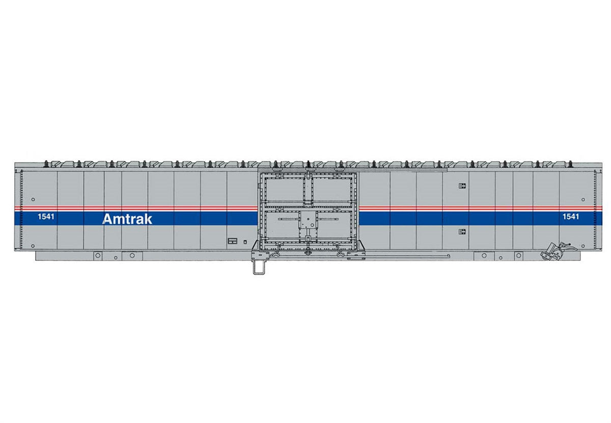 Walthers 910-31101 HO Amtrak 60' Thrall Material Handling Car MHC-2 #1541 - RTR