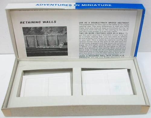 AIM 207 N Scale Plain Concrete Retaining Walls