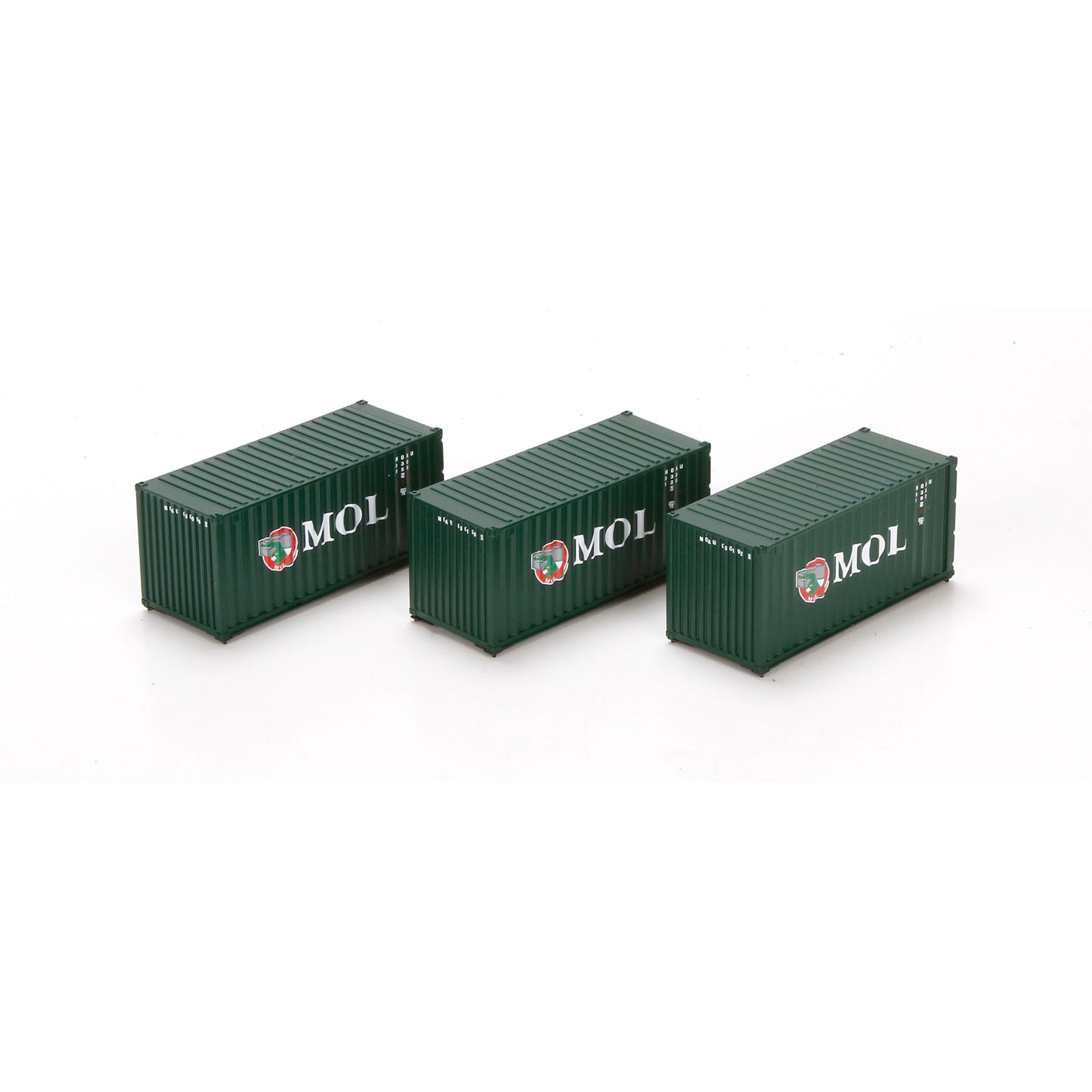 Athearn 27833 HO MOL 20' Containers (Pack of 3)