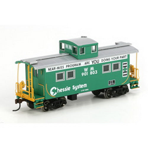 Athearn 74338 HO RTR Eastern 4-Window Caboose, Chessie/WM#901803