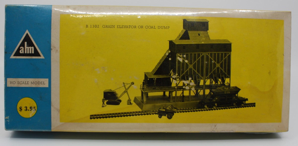 AHM B-1302 HO Grain Elevator or Coal Dump Building Kit