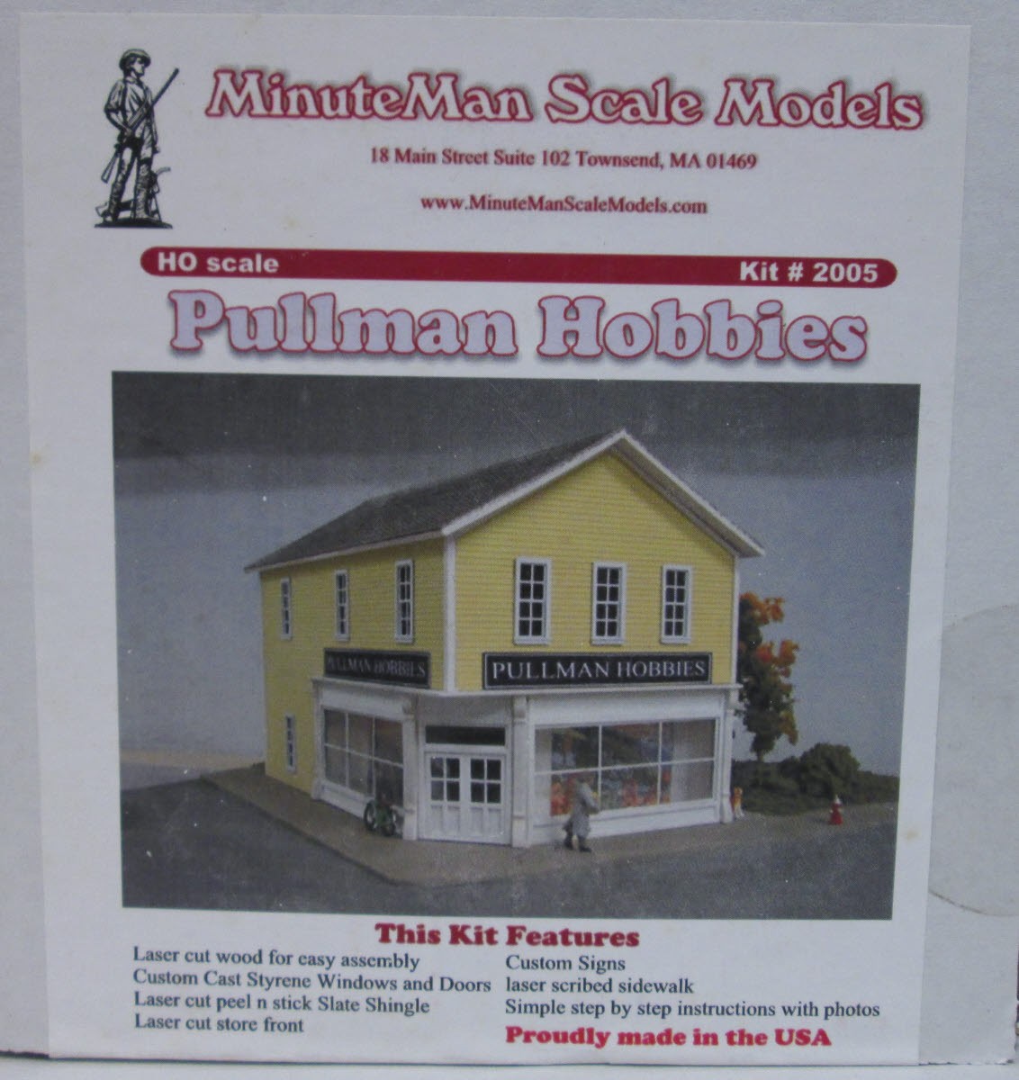 Minuteman Scale Models 2005 HO Pullman Hobbies Building Kit