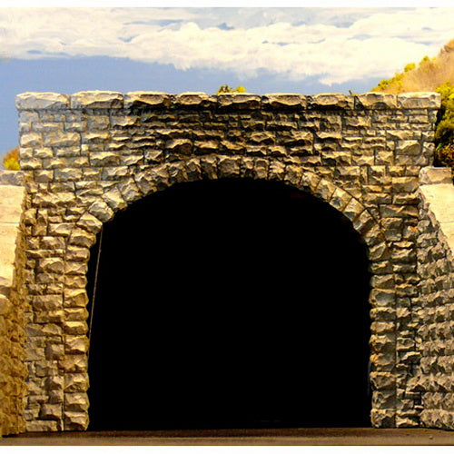 Chooch Enterprises 9770 N Double Track Random Stone Tunnel Portal 2-Piece Set