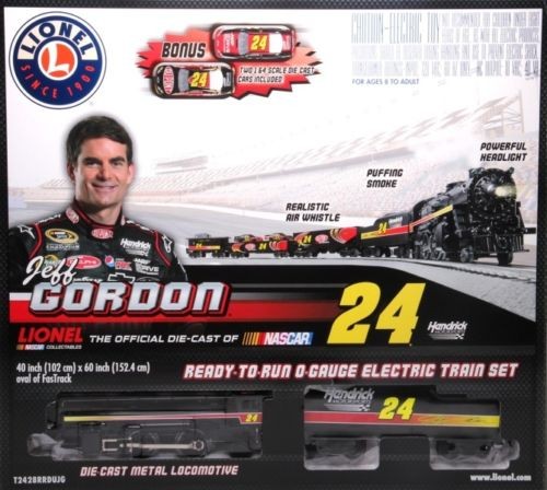 Lionel T2428 Jeff Gordon NASCAR O Gauge Steam Train Set