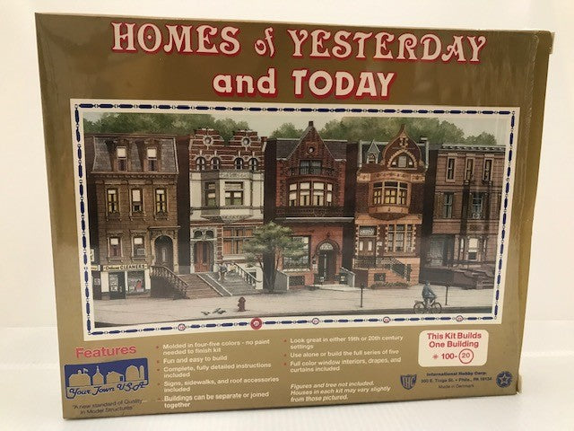 IHC 100-20 HO Homes of Yesterday & Today Brownstone House Building Kit