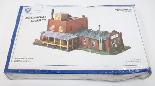 IHC 4-7784 HO Scale "Gruesome Casket" Factory Building Kit