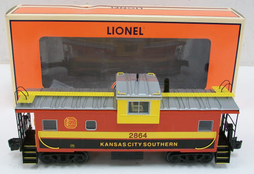 Lionel 6-27661 Kansas City Southern Extended Vision Caboose w/ Smoke & Light