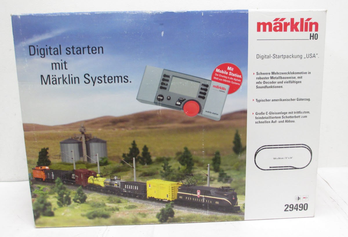 Marklin 29490 PRR American HO Gauge Electric Frieght Starter Train Set