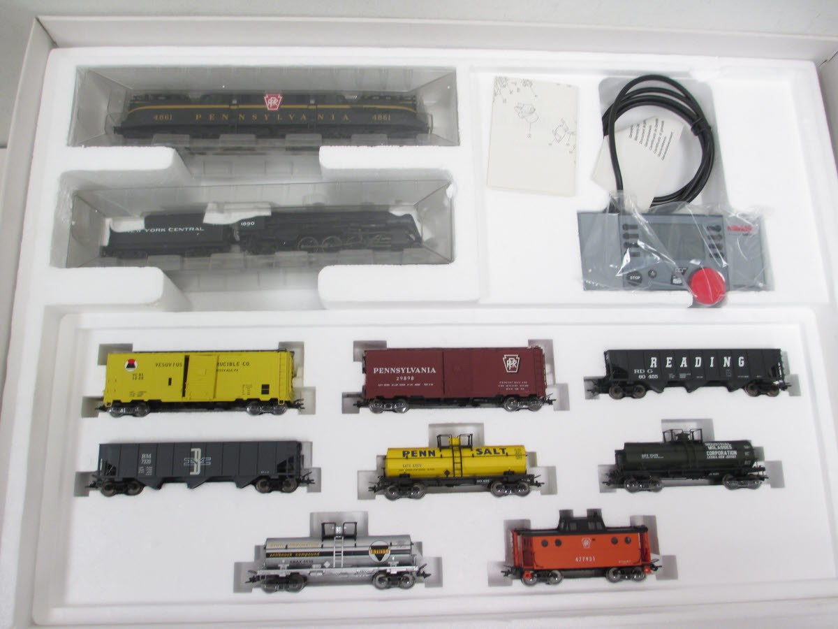 Marklin 29490 PRR American HO Gauge Electric Frieght Starter Train Set –  Trainz