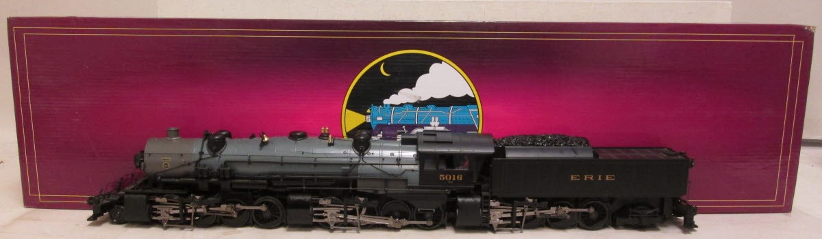 MTH 20-3360-1 Erie 2-8-8-8-2 Triplex O Gauge Steam Freight Train Set w/PS 2.0