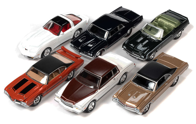 Johnny Lightning Classic Gold 2022 Release 2 Set A Diecast Car Set - Box of  6 assorted 1/64 Scale Diecast Model Cars 