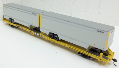 Athearn 93275 HO TTX Trailer Train 85' Flat Car W/2-40' 2-Trailers