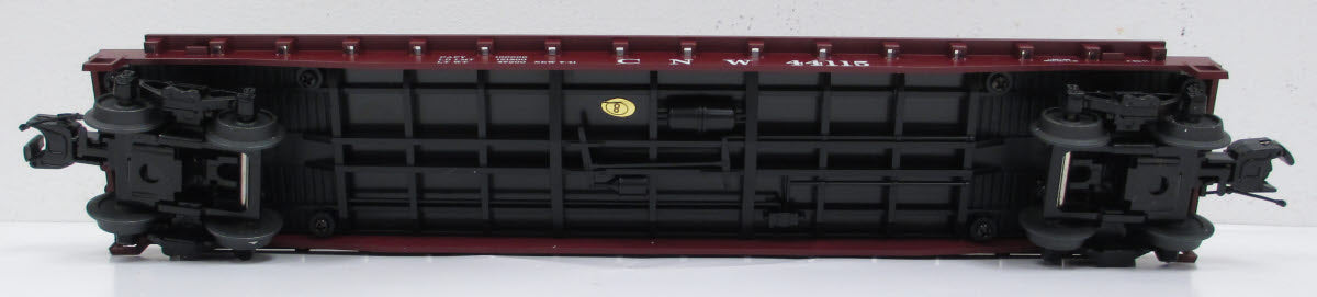 MTH 20-98600 Chicago & Northwestern Flatcar with 2 PUP Trailers