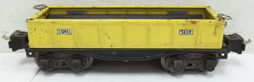 Lionel 3652 Vintage O Prewar Operating Gondola/Dump Car