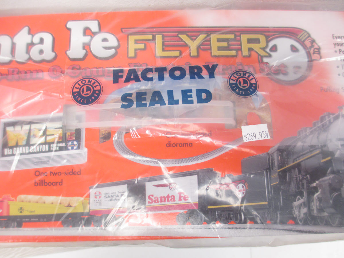 Lionel 6-30139 Santa Fe Flyer O Gauge Steam Freight Train Set