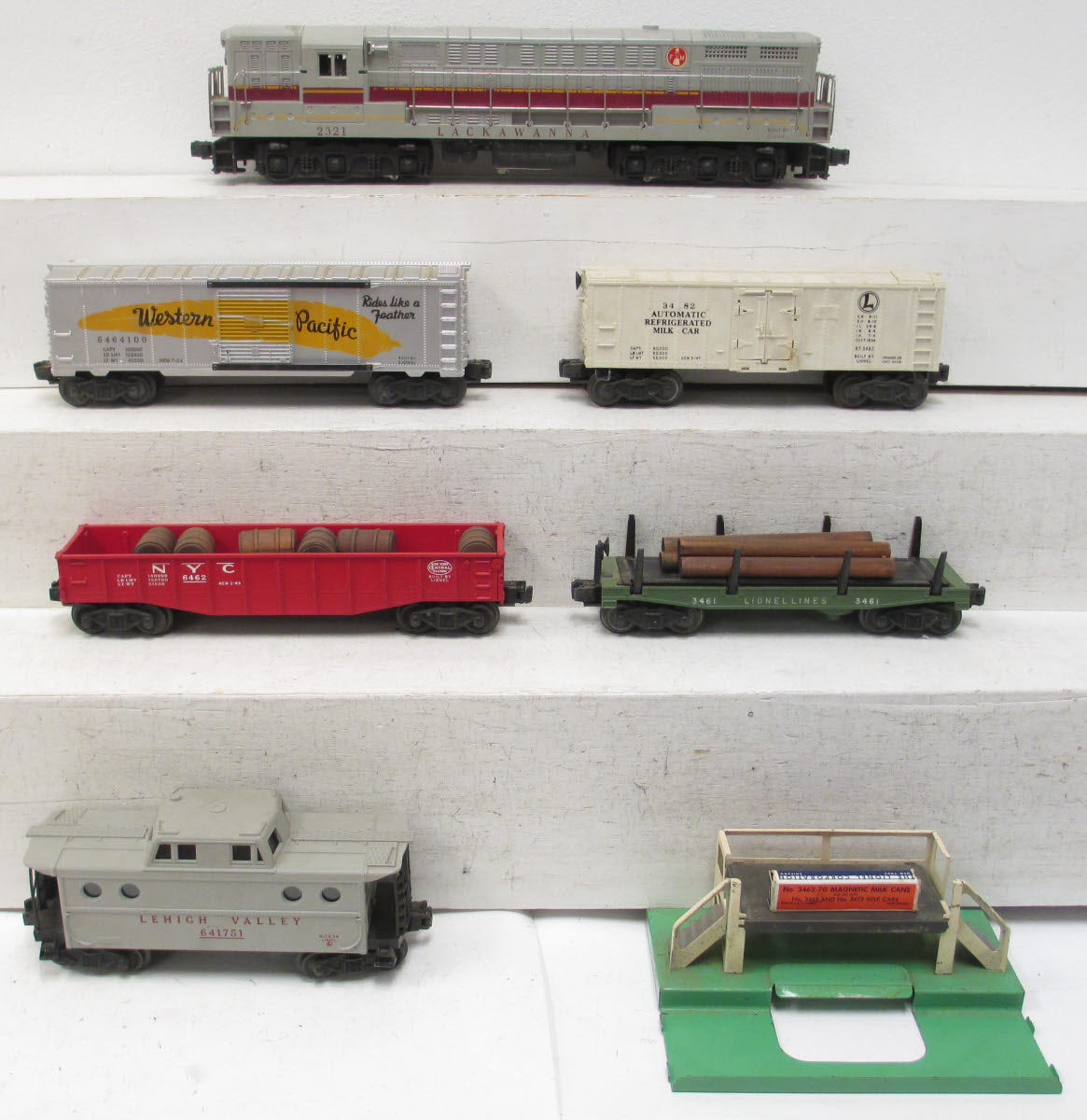 Lionel 2223W Vintage O 2321 Freight Set w/3482,3461,6464-100,6462,6417