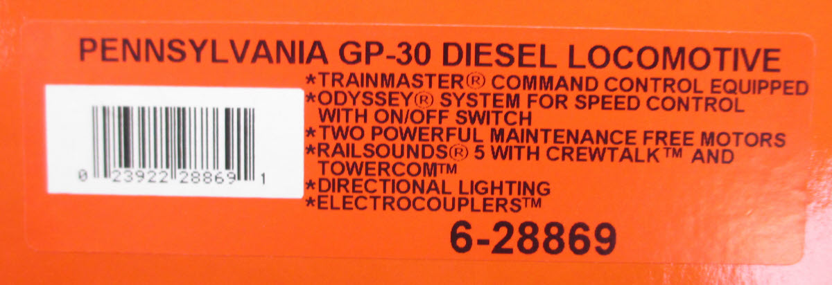 Lionel 6-31749 O Gauge Pennsylvania RR Coal Train Diesel Train Set with TMCC