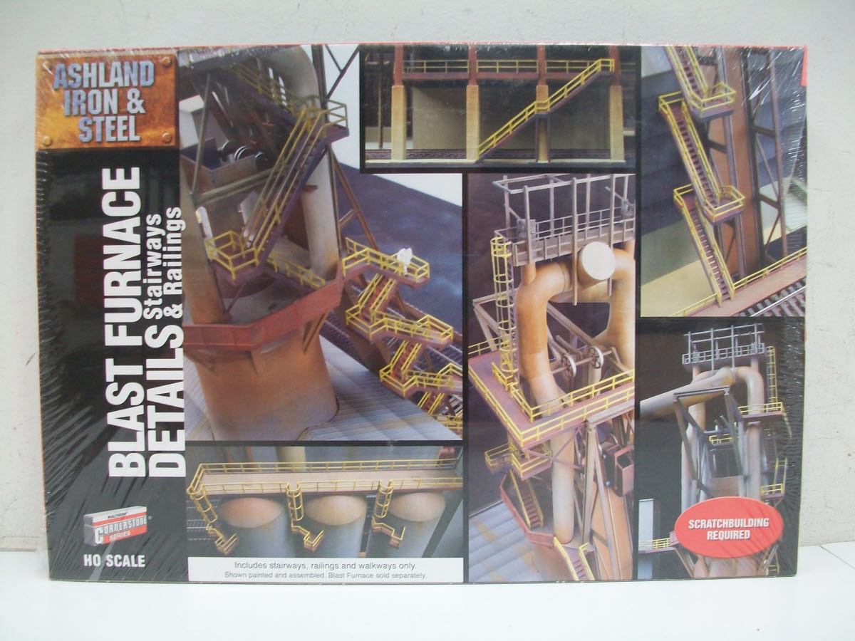 Walthers 933-2965 HO Blast Furnace Details Stairways & Railings Building Kit