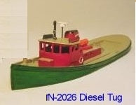 Sylvan Scale Models N-2026 N Great Lakes Diesel Tug Boat Kit