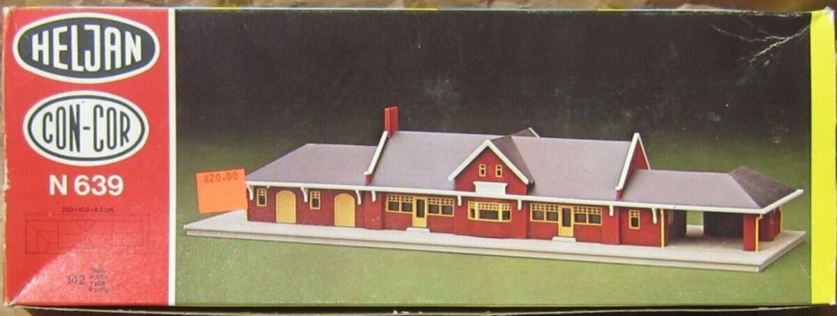 Heljan 639 Con Cor N Railway Station Building Kit