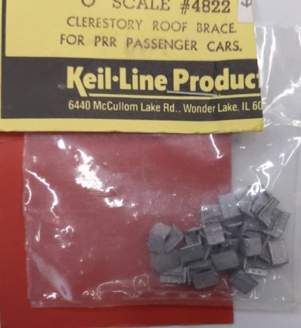 Keil-Line Products 4822 O Clerestory Roof Brace For PRR Passenger Cars