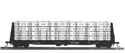 Jaeger HO Products 4800 HO Northwood 60' Flat Car Lumber Load Kit