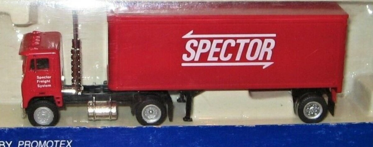 Herpa 6080 HO Spector Freightliner COE Semi-Truck W/40’ Trailer