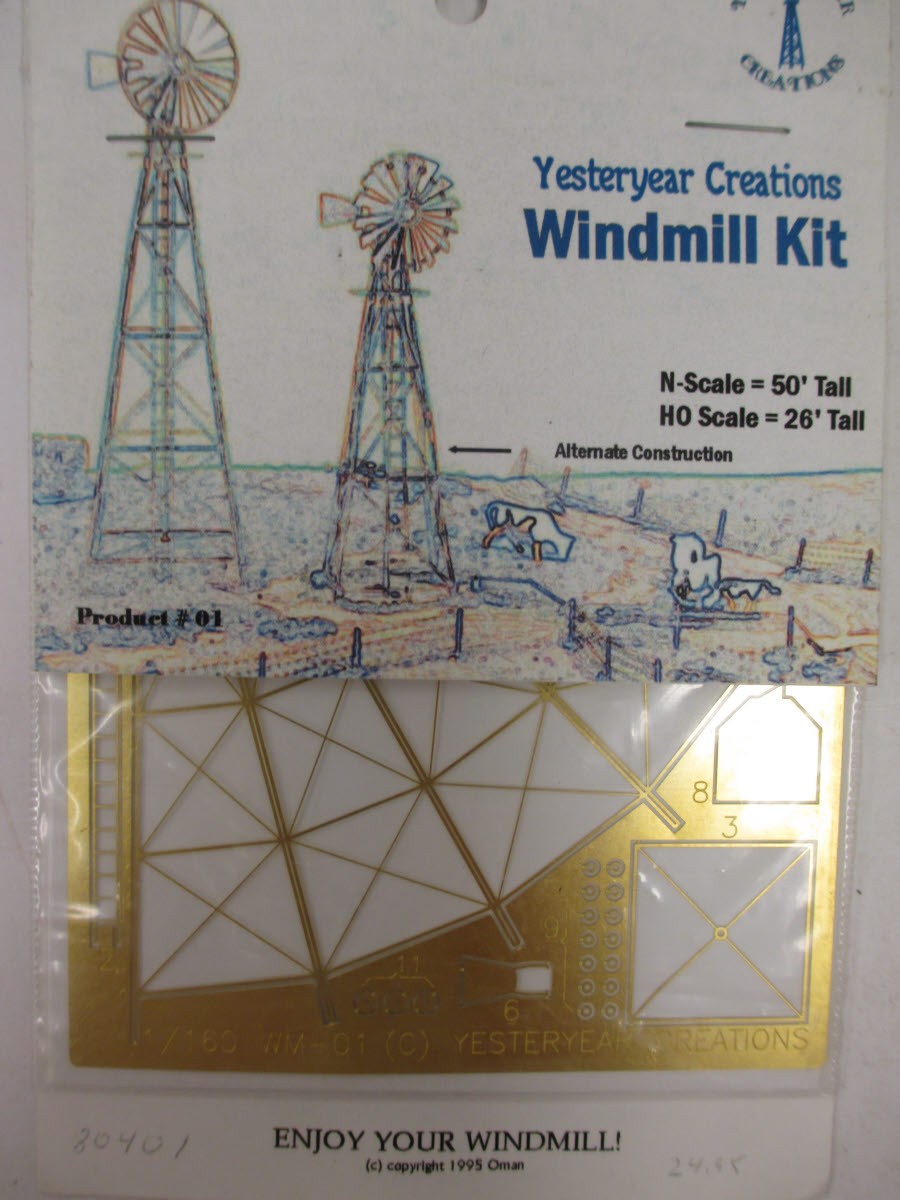 Yesteryear Creations WM 01 N Windmill Etched Brass Kit