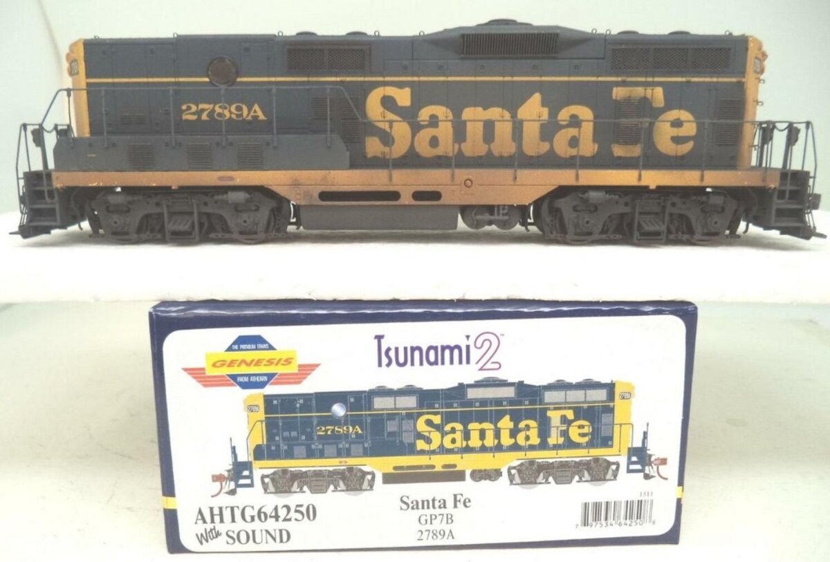 Athearn G64250 HO Genesis Santa Fe GP7B  Locomotive W/Sound # 2789A