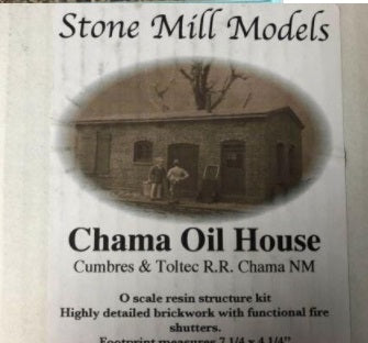 Stone Mill Models O Scale Chama Oil House Building Kit