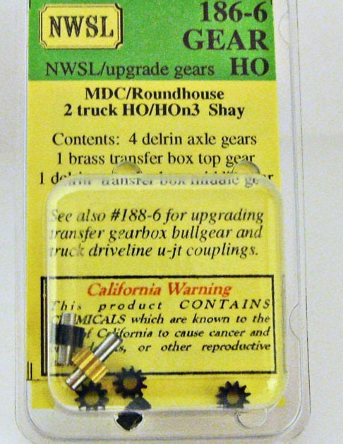 Northwest Short Line 186-6 HO Gear MDC/Roundhouse 2 Truck Shay Upgrade