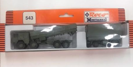 Roco 543 1:87 Minitanks German Man Ammo Supply Truck w/ Trailer