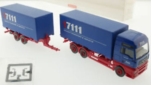 Wiking 5980341 HO Interchangeable Central Axle Trailer Man Tga xxl