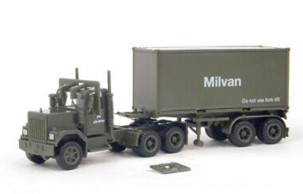 Maag 740234 HO GMC Container Sattelzug Milvan US Army LKW, Militär