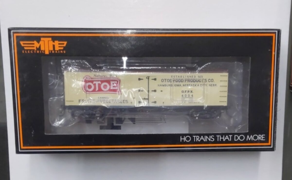 MTH 80-90028B HO Scale OTOE Food Products R40-2 Refrigerator Car #4004