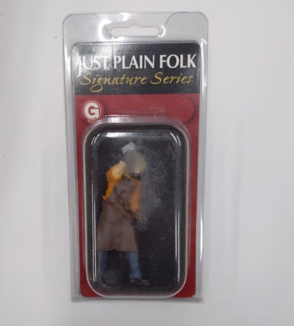 Just Plain Folk 3070 G Scale Signature Series Figure Welder Worker With Hammer