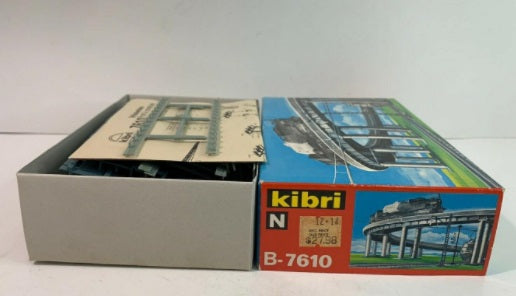 Kibri B-7610 N Scale Scene Bridge Curved Elevated Kit – Trainz