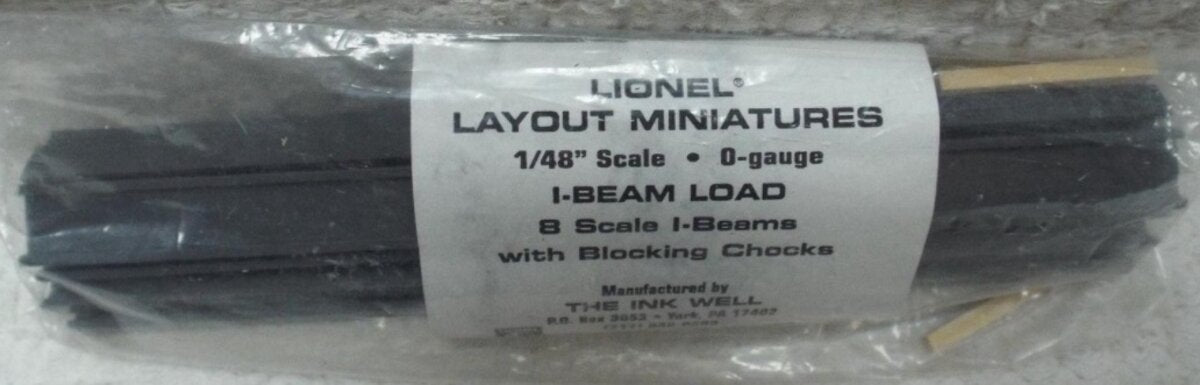 Layout Miniatures Lionel O Eight Scale I-Beams Supplied W/Blocking Chocks