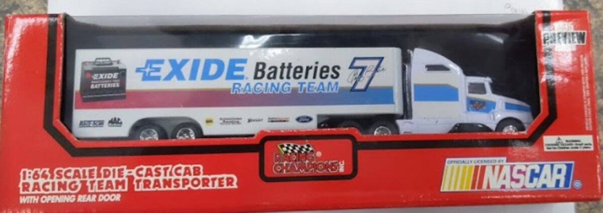 Racing Champions 03400 1:64 Die Cast Exide Batteries Racing Team Trans ...