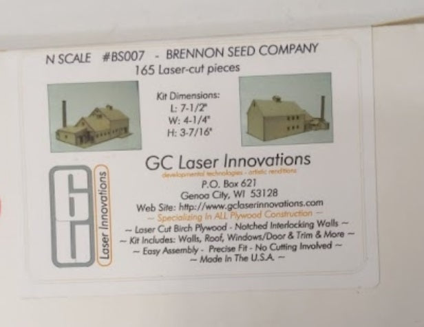 GCLaser BS007 N Scale Brennon Seed Company Laser Kit